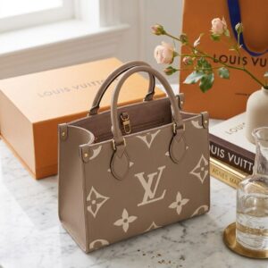 Pre-Loved Louis Vuitton OnTheGo PM Monogram Empreinte Leather Tote